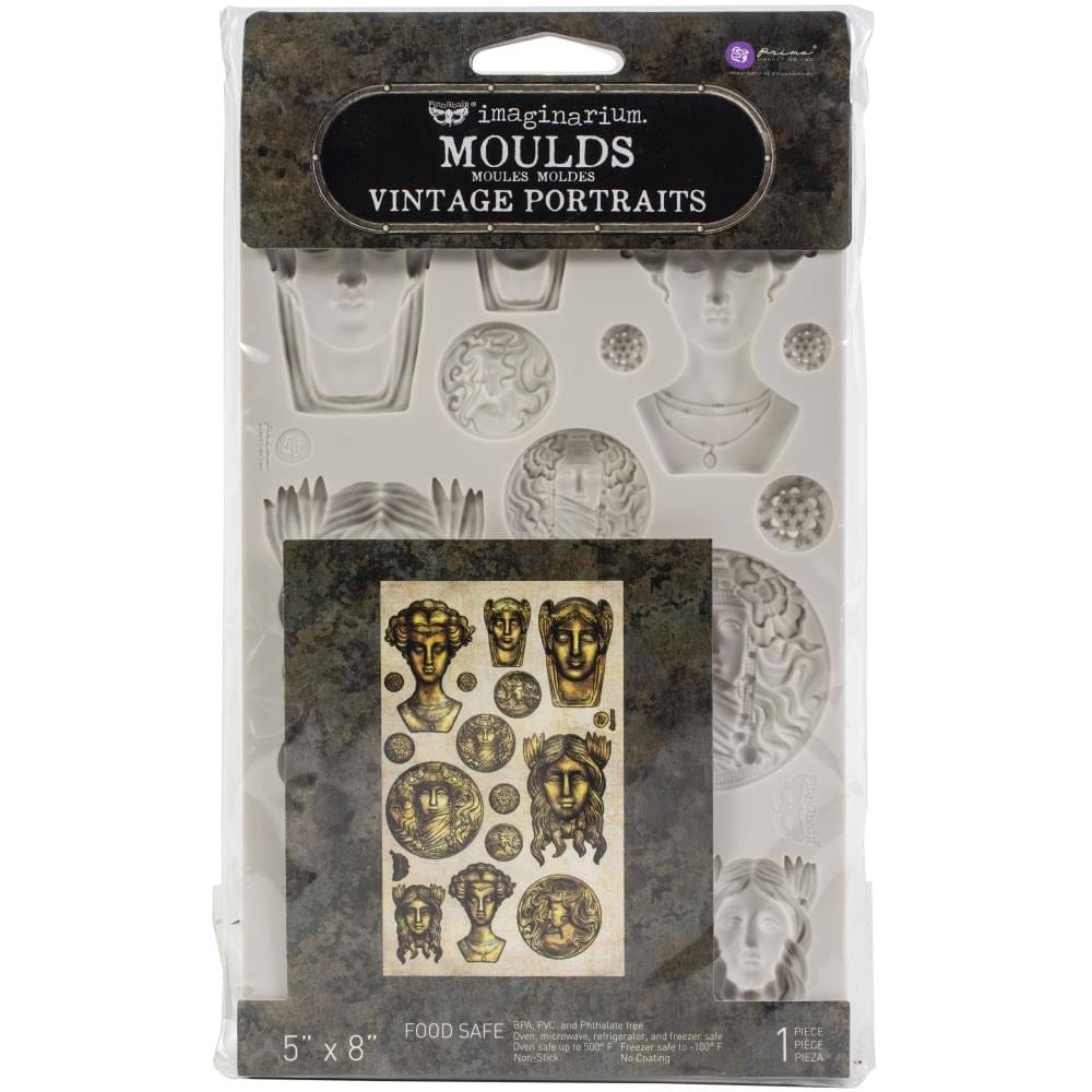 Prima Marketing Re-Design Mould - Vintage Potraits 968618 Prima silicone Moulds Prima Marketing Re-Design Mould - Vintage Potraits