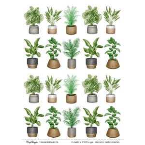 CrafTangles A4 Transfer It Sheets - Plants 2