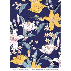 CrafTangles A4 Transfer It Sheets - Floral Print 5
