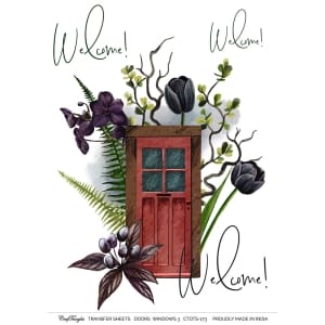 CrafTangles A4 Transfer It Sheets - Doors and Windows 3