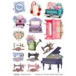 CrafTangles A4 Transfer It Sheets - Vintage Elements 4