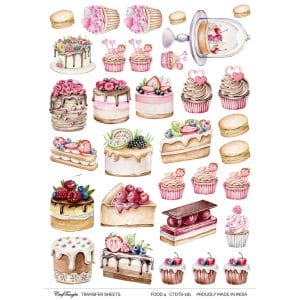 CrafTangles A4 Transfer It Sheets - Food 4