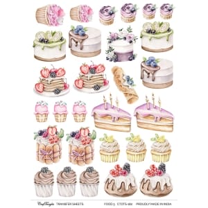 CrafTangles A4 Transfer It Sheets - Food 5