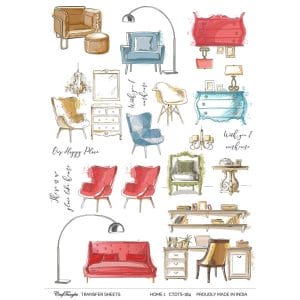 CrafTangles A4 Transfer It Sheets - Home 1