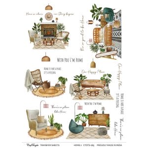 CrafTangles A4 Transfer It Sheets - Home 2