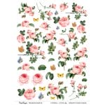 CrafTangles A4 Transfer It Sheets - Vintage Roses 1