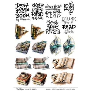 CrafTangles A4 Transfer It Sheets - Books 2