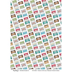 CrafTangles A4 Transfer It Sheets - Pattern Music