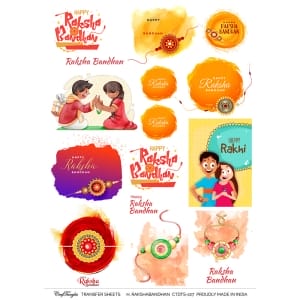 CrafTangles A4 Transfer It Sheets - Happy Rakshabandhan