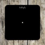 CrafTangles Black Acrylic Clock Base - Rounded Square