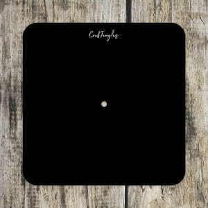 CrafTangles Black Acrylic Clock Base - Rounded Square