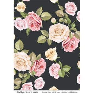 CrafTangles A4 Transfer It Sheets - Floral Print 6