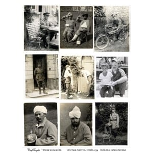 CrafTangles A4 Transfer It Sheets - Vintage Photos