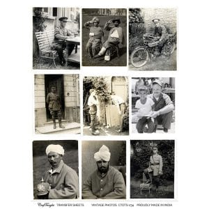 CrafTangles A4 Transfer It Sheets - Vintage Photos