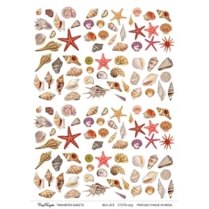CrafTangles A4 Transfer It Sheets - Sea Life