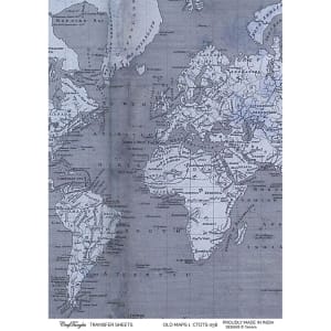 CrafTangles A4 Transfer It Sheets - Old Maps 1