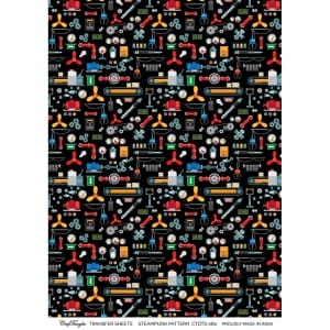 CrafTangles A4 Transfer It Sheets - Steampunk Pattern