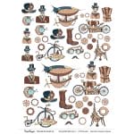 CrafTangles A4 Transfer It Sheets - Steampunk Elements 2