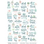 CrafTangles A4 Transfer It Sheets - Quotes - Travel