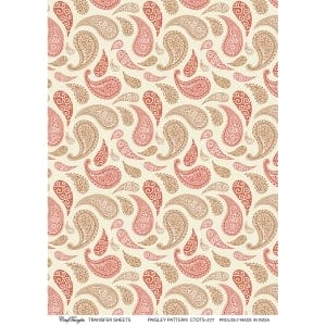 CrafTangles A4 Transfer It Sheets - Paisley Pattern