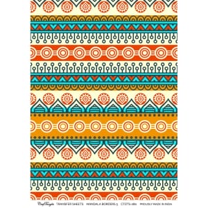 CrafTangles A4 Transfer It Sheets - Mandala Borders 5
