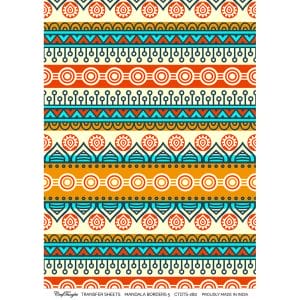 CrafTangles A4 Transfer It Sheets - Mandala Borders 5