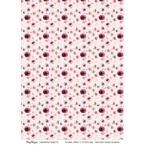 CrafTangles A4 Transfer It Sheets - Floral Print 5
