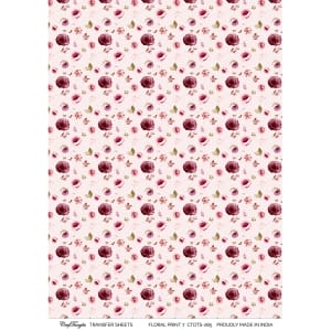 CrafTangles A4 Transfer It Sheets - Floral Print 5