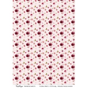 CrafTangles A4 Transfer It Sheets - Floral Print 5