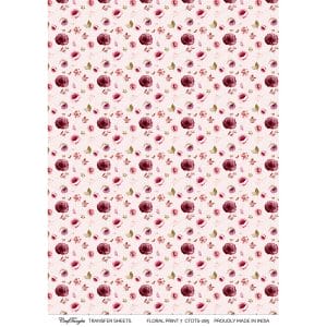 CrafTangles A4 Transfer It Sheets - Floral Print 5