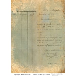 CrafTangles A4 Transfer It Sheets - Vintage Journals 5