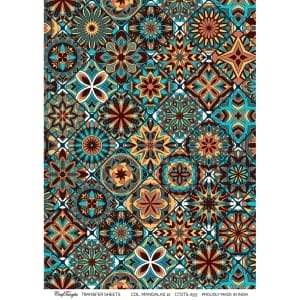 CrafTangles A4 Transfer It Sheets - Colourful Mandalas 12