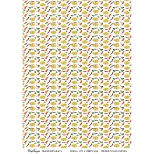 CrafTangles A4 Transfer It Sheets - Diwali Pattern 1