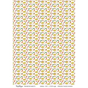 CrafTangles A4 Transfer It Sheets - Diwali Pattern 1