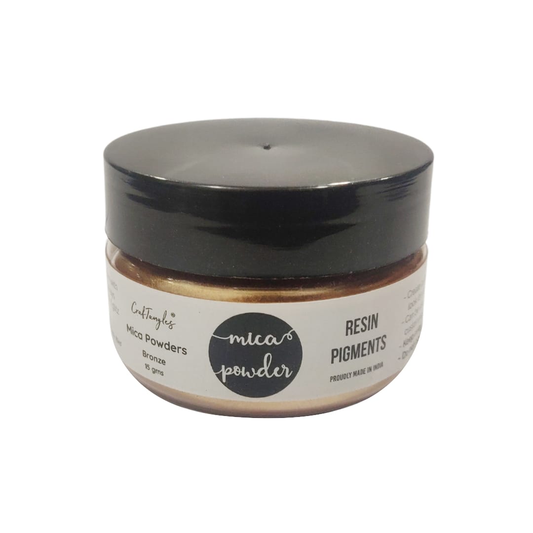CrafTangles Metallic Mica / Pearl / Resin Pigment Powders 15 gms - Bronze CrafTangles Mica Bronze CrafTangles Metallic Mica / Pearl / Resin Pigment Powders 15 gms - Bronze