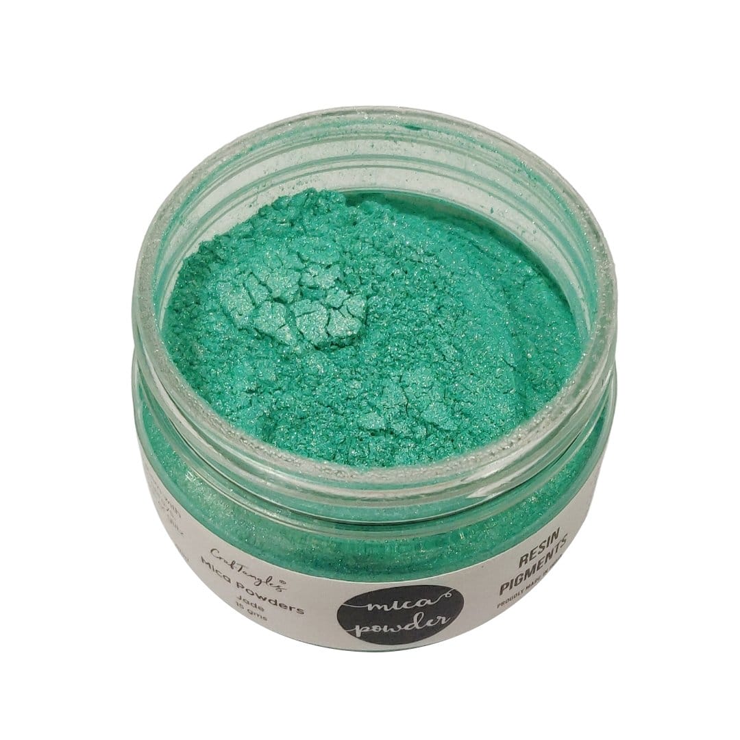 CrafTangles Metallic Mica / Pearl / Resin Pigment Powders 15 gms - Jade CrafTangles Mica Jade 1 CrafTangles_Mica_Jade_1