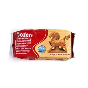 Dozen Modelling Clay - Brown (500gms)