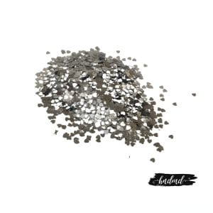 Craft Heart Sequins - Silver