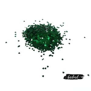 Craft Heart Sequins - Green