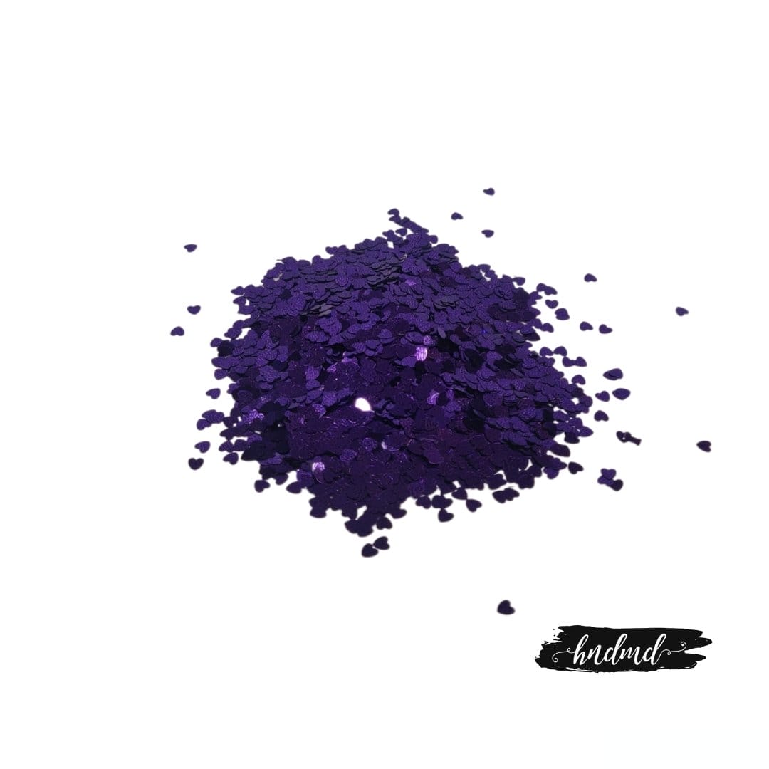 Craft Heart Sequins - Purple Heart Sequins RHS 15 Craft Heart Sequins - Purple