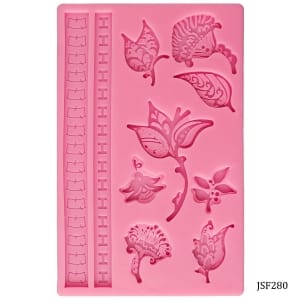 Many Flowers Silicone Clay Mould