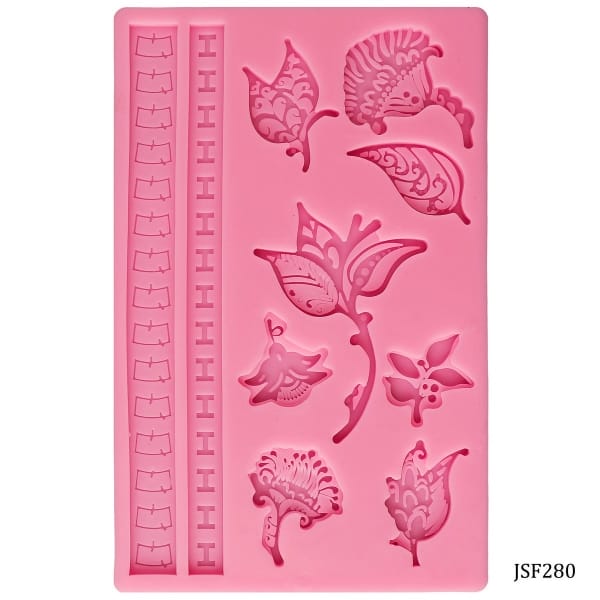 Many Flowers Silicone Clay Mould