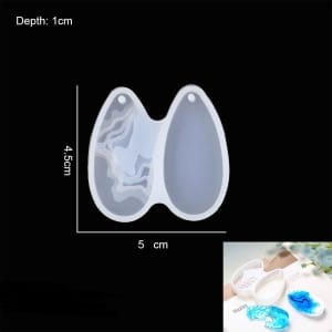 Waves Depth Pendant Silicone Jewellery Mould (RAWS-243)