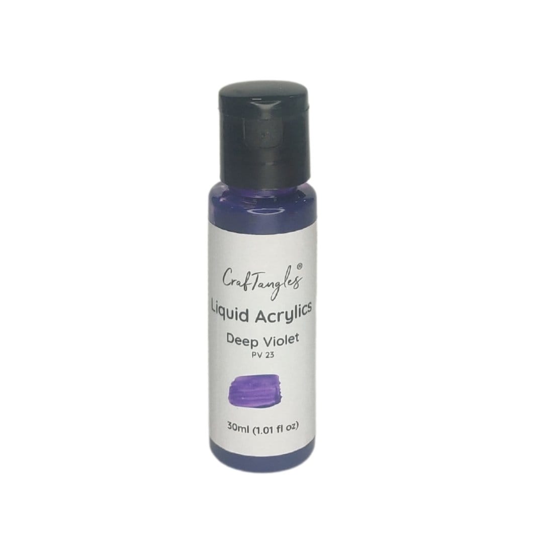 CrafTangles Liquid Acrylics / Acrylic Inks 30 ml - Deep Violet CrafTangles Liquid Acrylics Deep Violet CrafTangles_Liquid_Acrylics_Deep_Violet