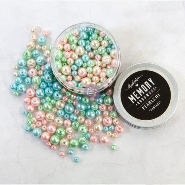 Prima Marketing Memory Hardware Glass Pearls - 3 Fantasy