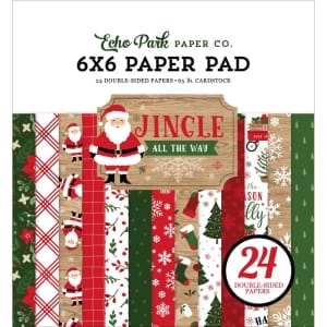 Echo Park Double-Sided Paper Pad 6"X6" 24/Pkg - Jingle All The Way