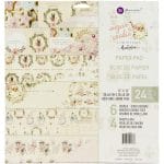 Prima Marketing Double-Sided Paper Pad 12"X12" 24/Pkg - Sugar Cookie