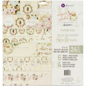 Prima Marketing Double-Sided Paper Pad 12"X12" 24/Pkg - Sugar Cookie