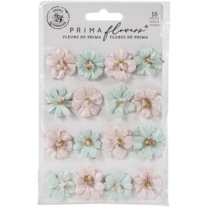 Prima Marketing Mulberry Paper Flowers - Lovely Heart/Magic Love