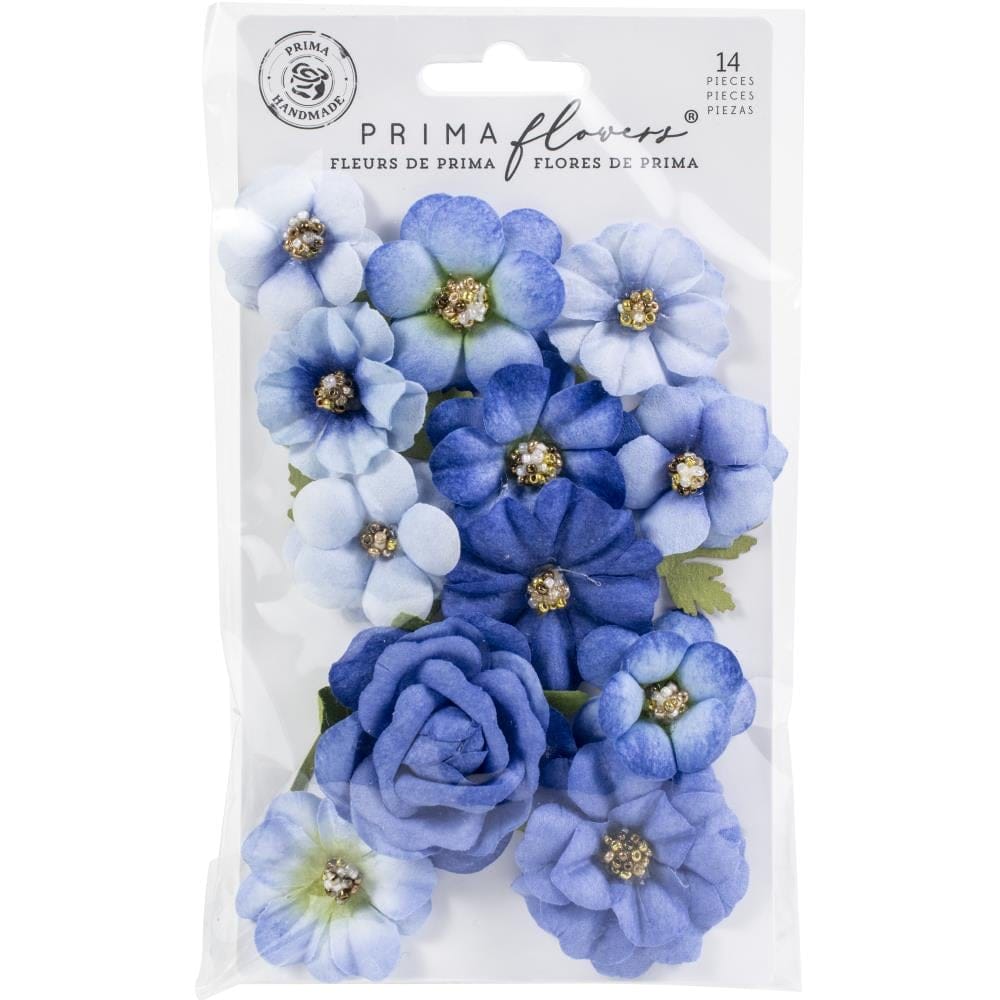 Prima Marketing Mulberry Paper Flowers - Blue River/Nature Lover prima flowers 653002 Prima Marketing Mulberry Paper Flowers - Blue River/Nature Lover